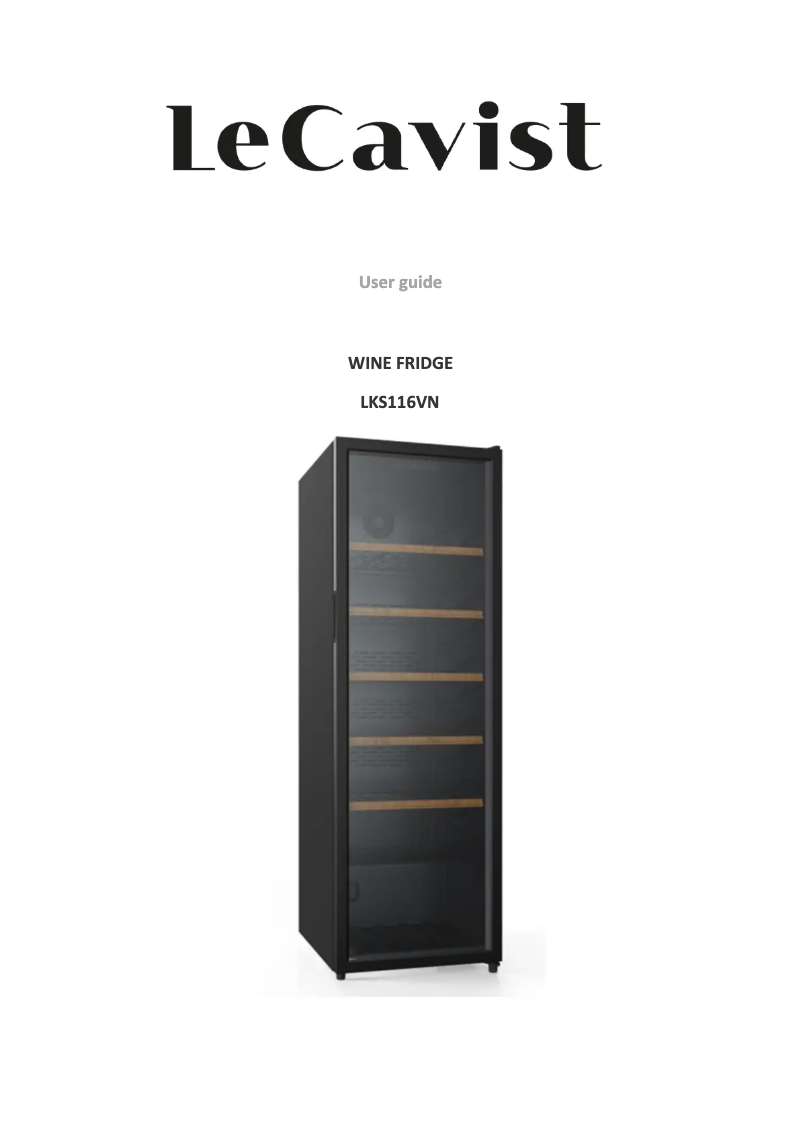 Página 1 del manual Manual de usuario LeCavist LKS116VN