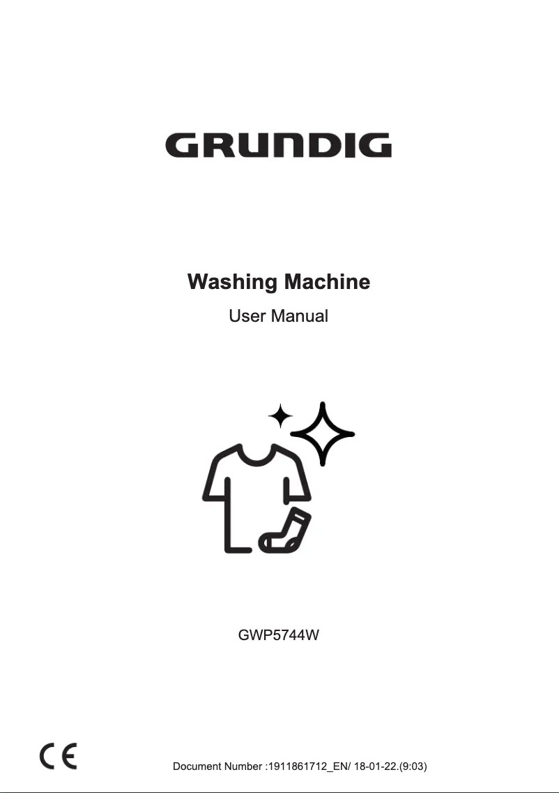 Imagen de la primera página del manual del dispositivo GWP 5744 W