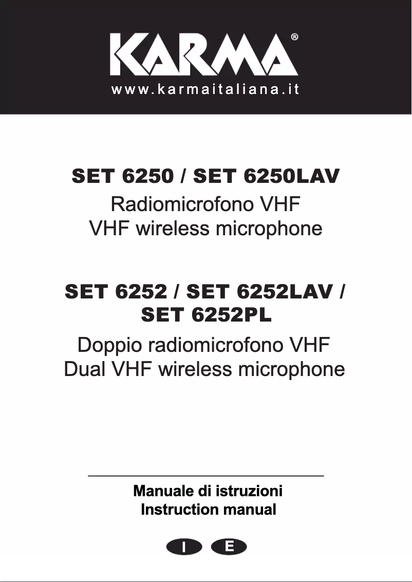 Imagen de la primera página del manual del dispositivo SET 6250LAV