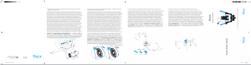Imagen de la primera página del manual del dispositivo Tacx Boost