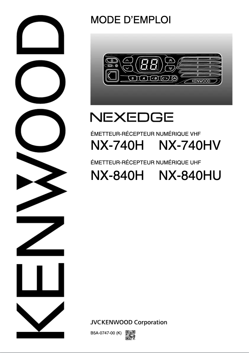 Página nº 1 - Manual de usuario Kenwood NX-840H