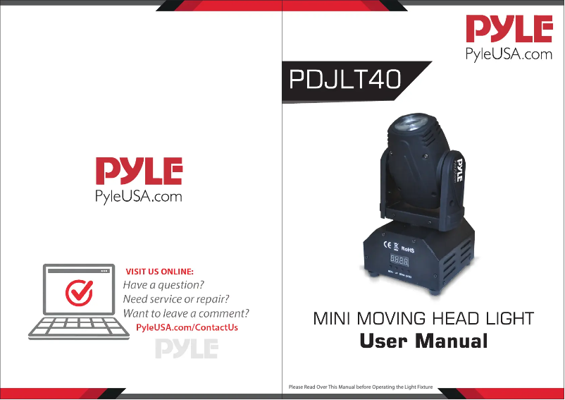 Imagen de la primera página del manual del dispositivo PDJLT40