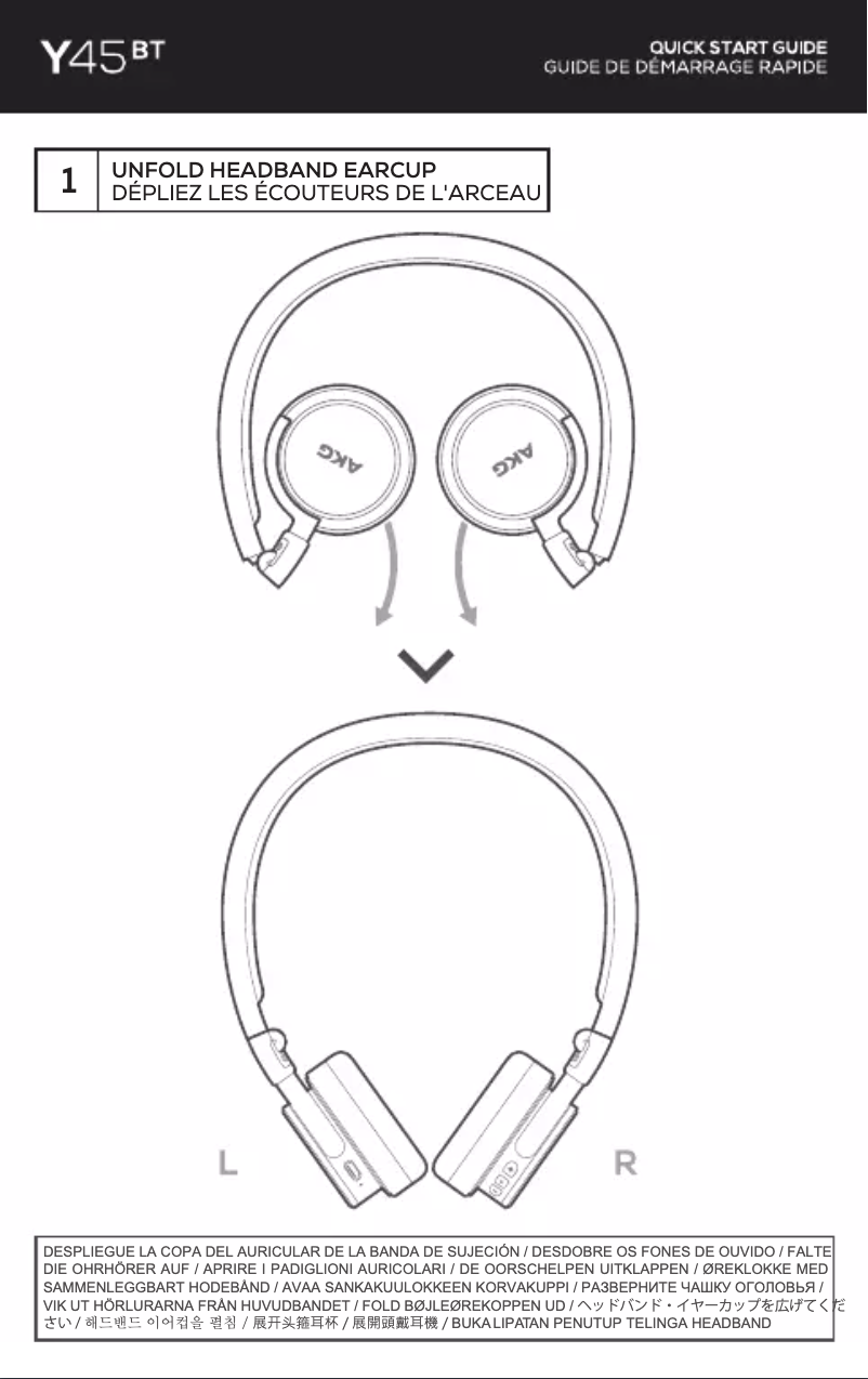 Página 1 del manual Manual de usuario AKG Y 45BT