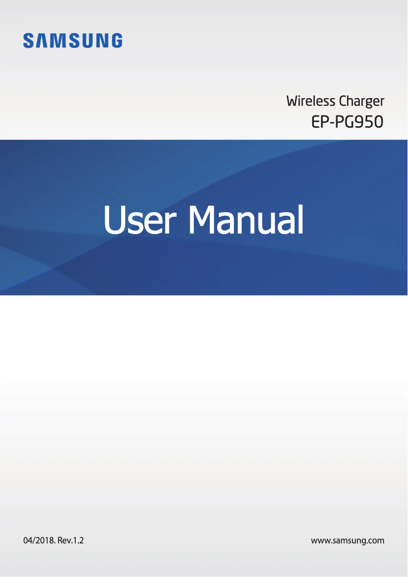 Página 1 del manual Manual de usuario Samsung EP-PG950