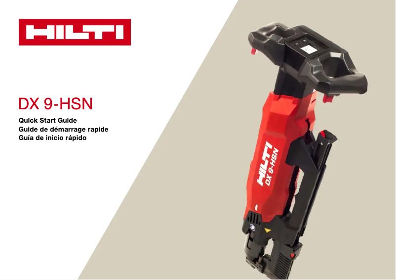 Página 1 del manual Instrucciones / montaje Hilti X-HSN 24