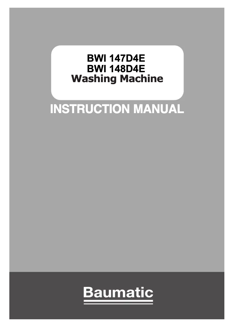 Imagen de la primera página del manual del dispositivo BWI 147D4E