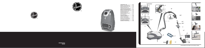 Página 1 del manual Manual de usuario Hoover HE722PET 011