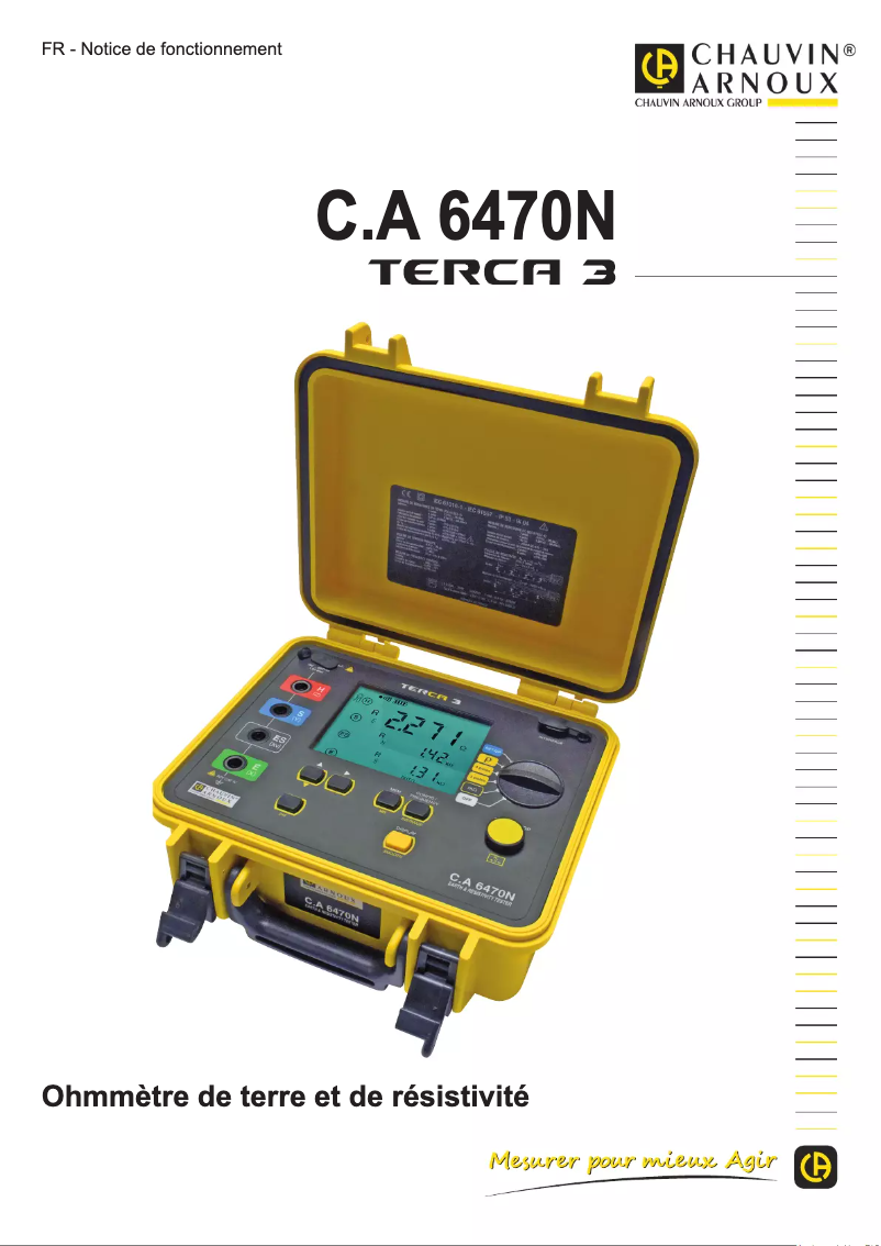 Imagen de la primera página del manual del dispositivo Terca 3 C.A 6470N