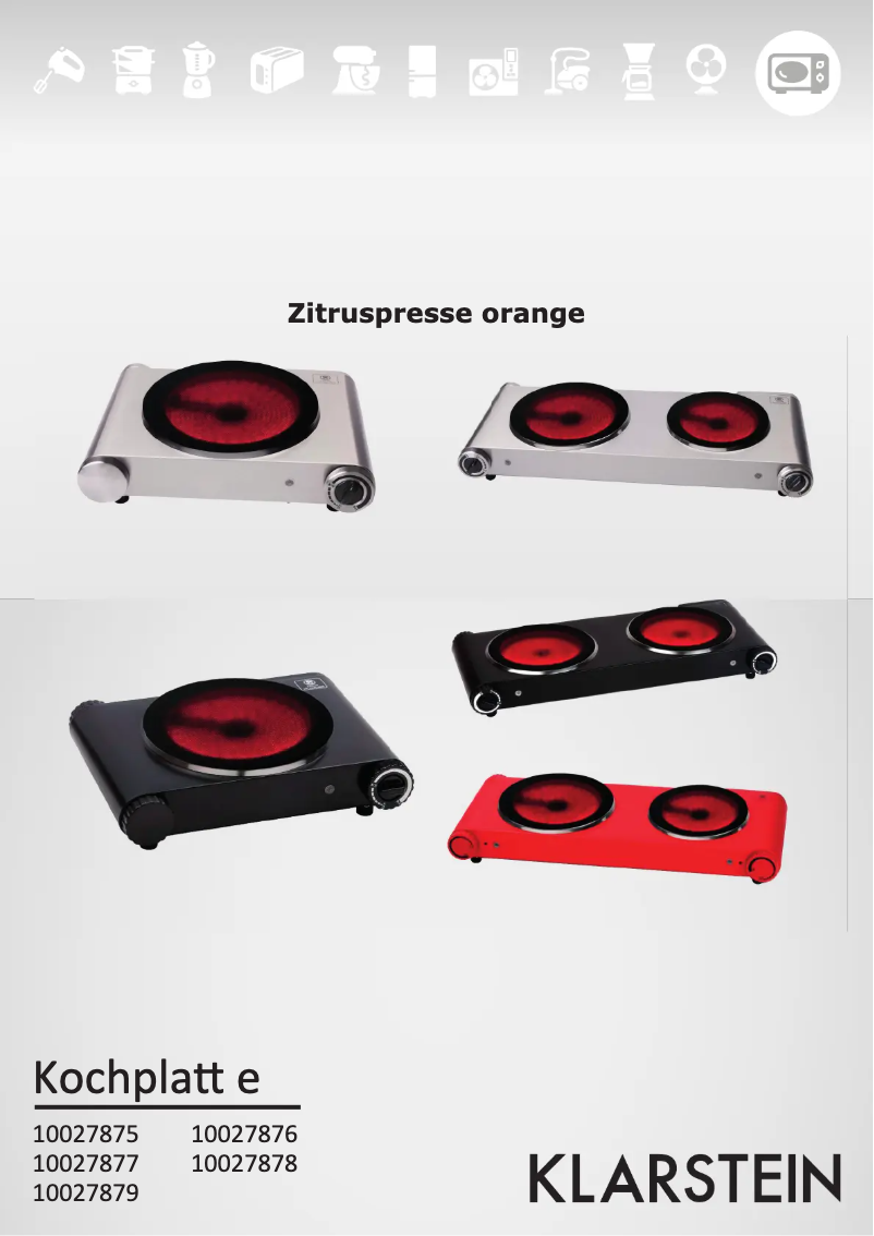 Página 1 del manual Manual de usuario Klarstein 10027875