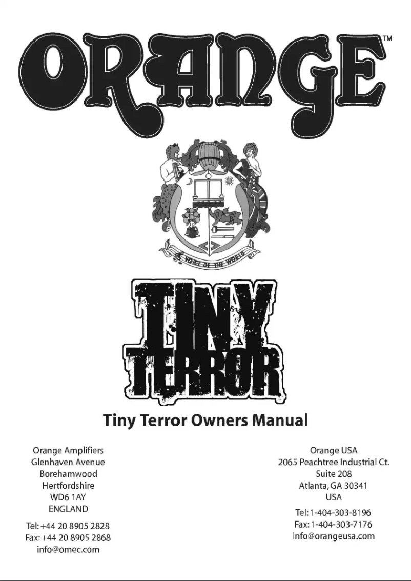 Página 1 del manual Manual de usuario Orange Tiny Terror