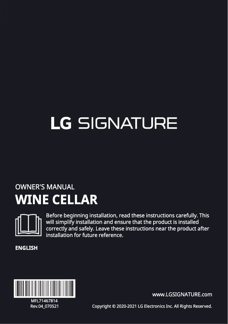 Imagen de la primera página del manual del dispositivo LSR200W1