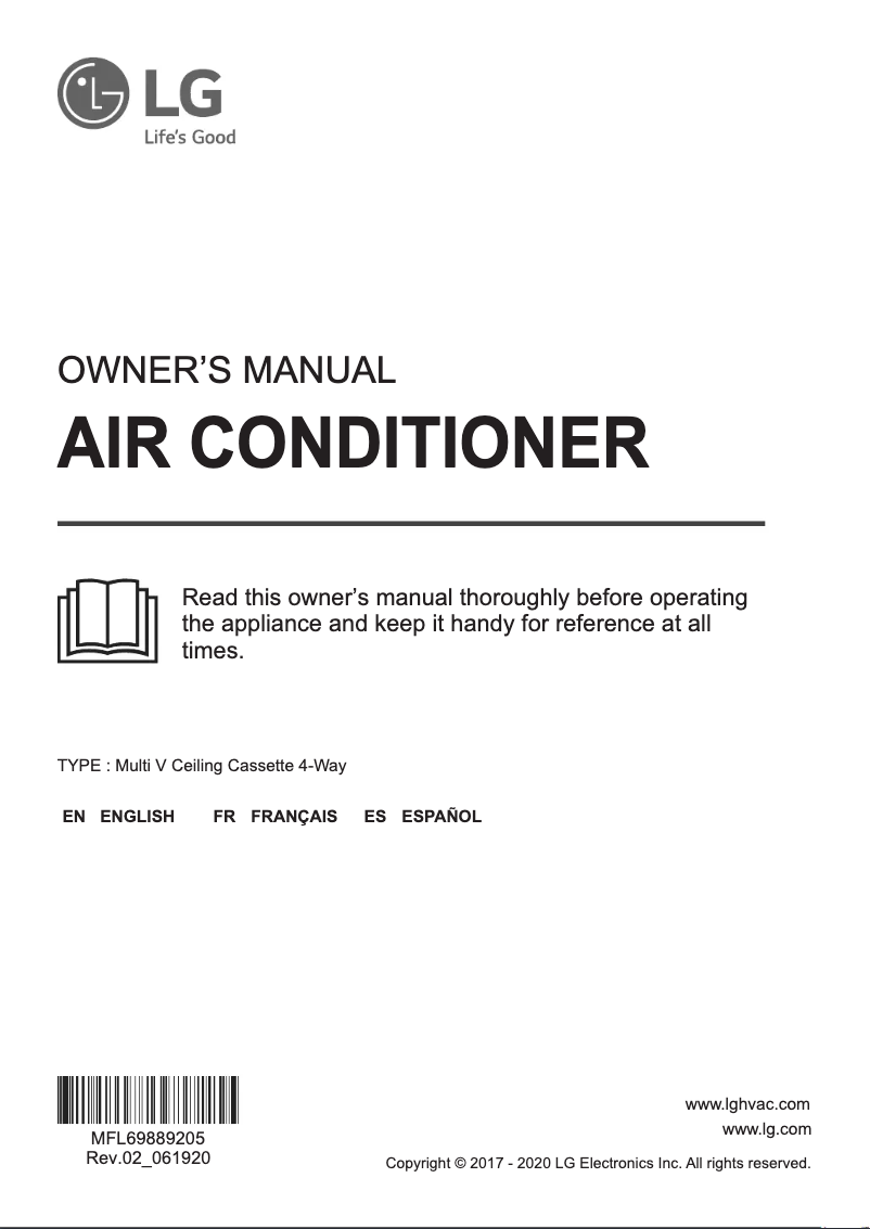 Página nº 1 - Manual de usuario LG ARNU123TNA4