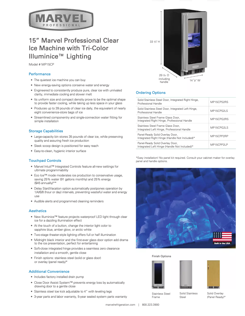 Imagen de la primera página del manual del dispositivo MP15CP2L