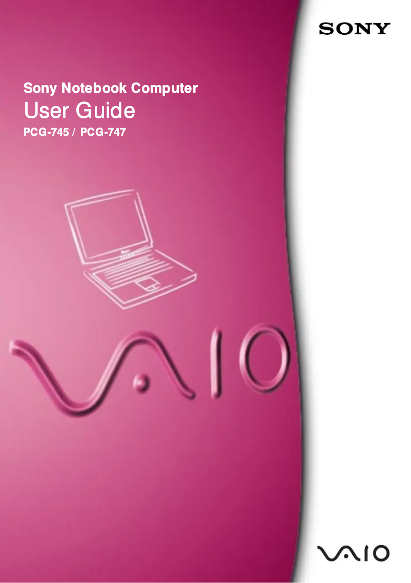 Página 1 del manual Manual de usuario Sony Vaio PCG-747