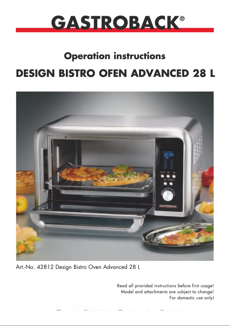 Imagen de la primera página del manual del dispositivo 42812