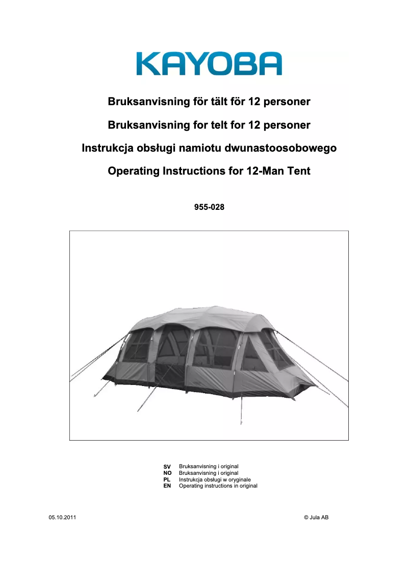 Imagen de la primera página del manual del dispositivo 955-028