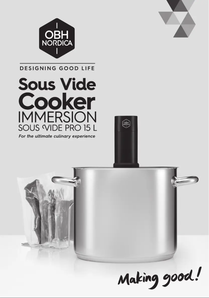 Página nº 1 - Manual de usuario OBH Nordica Sous Vide Immersion Pro 15 L