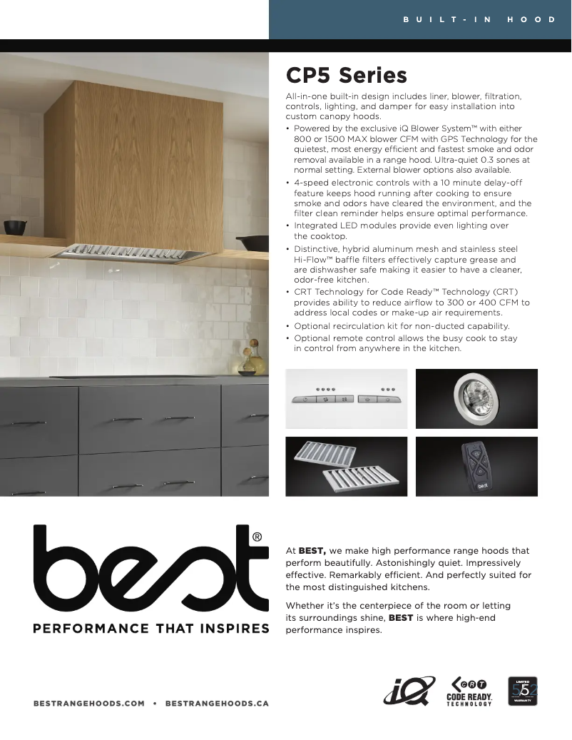 Imagen de la primera página del manual del dispositivo CP57IQT602SB