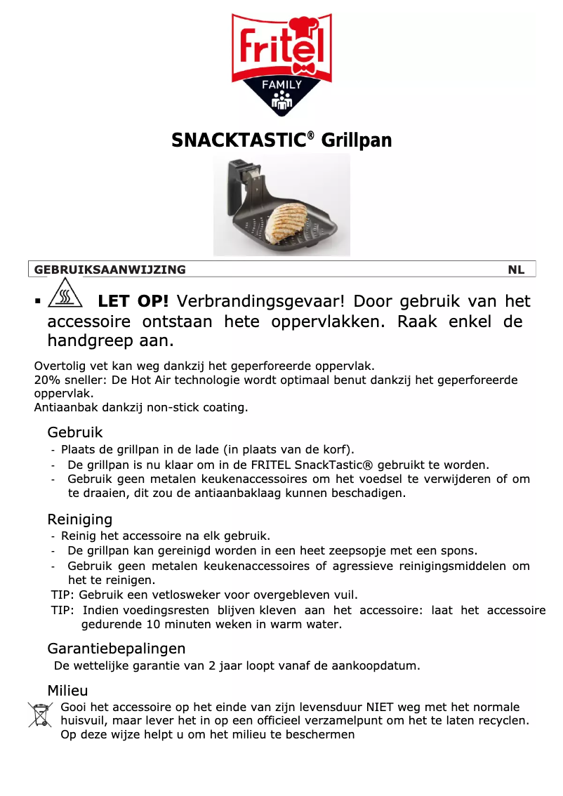Página 1 del manual Manual de usuario Fritel 150022