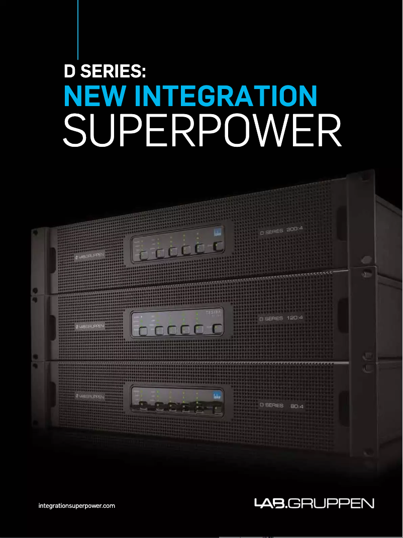 Página 1 del manual Folleto Lab Gruppen D 120:4L