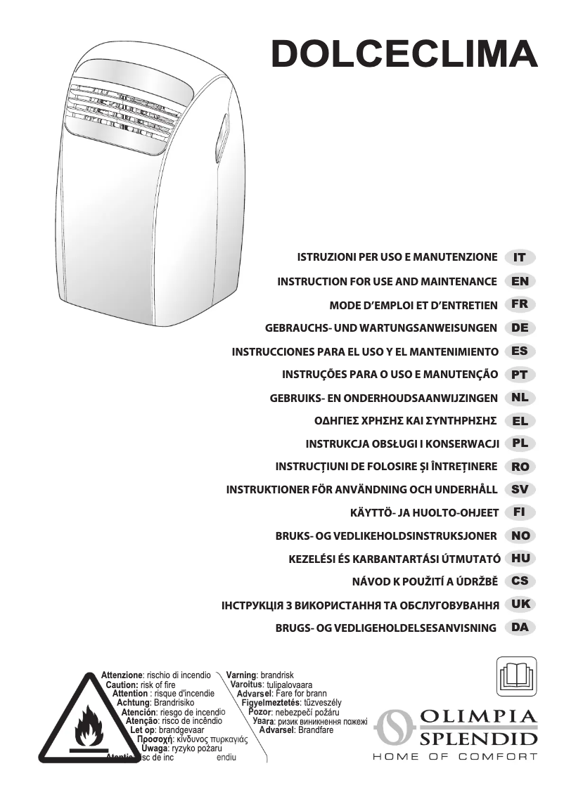 Imagen de la primera página del manual del dispositivo Dolceclima 12 HP WiFi