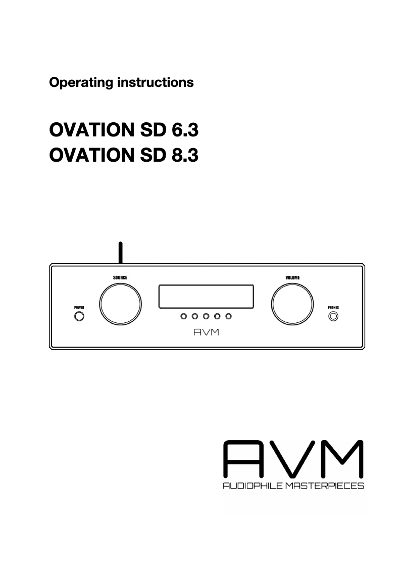Imagen de la primera página del manual del dispositivo Ovation SD 6.3