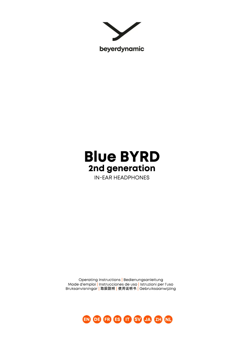 Imagen de la primera página del manual del dispositivo Blue Byrd