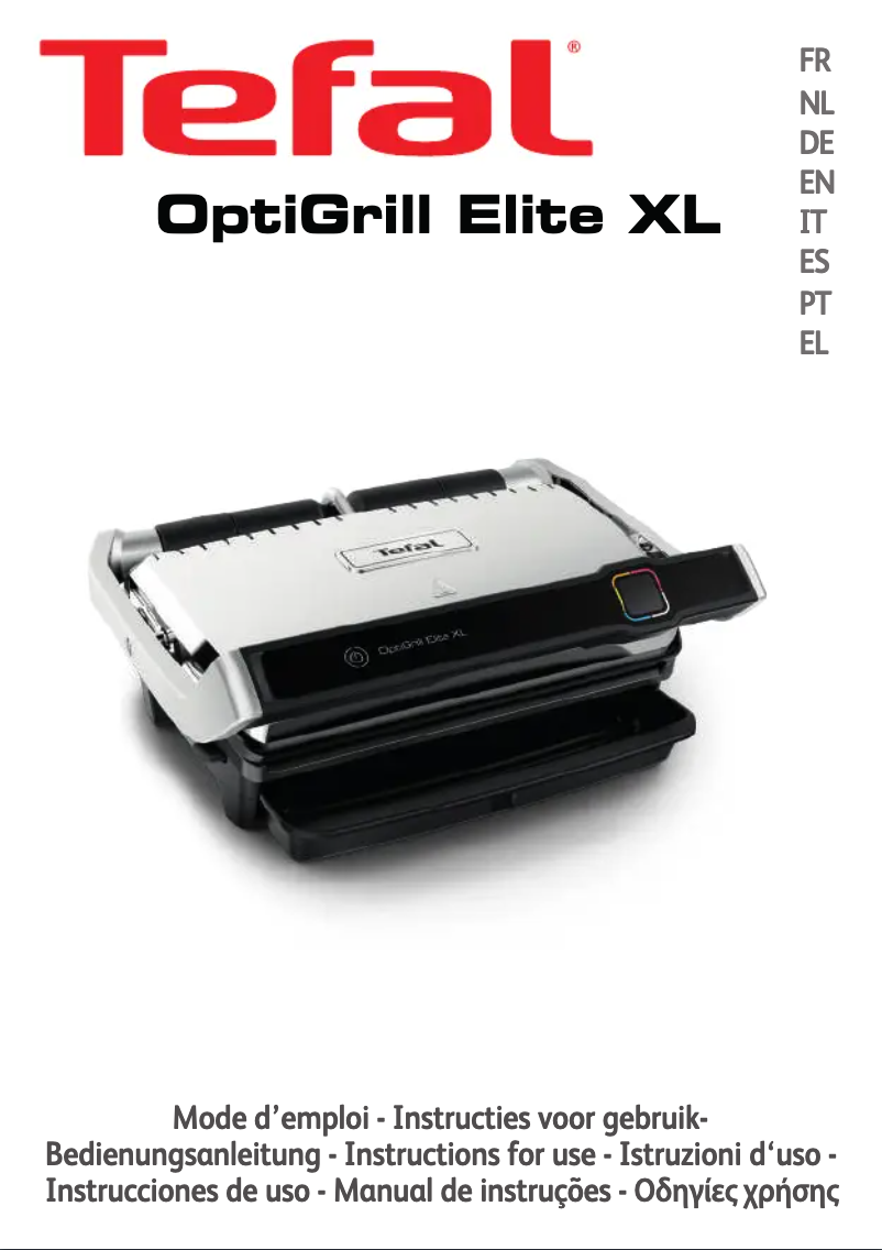 Página nº 1 - Manual de usuario Tefal OptiGrill Elite XL GC760D