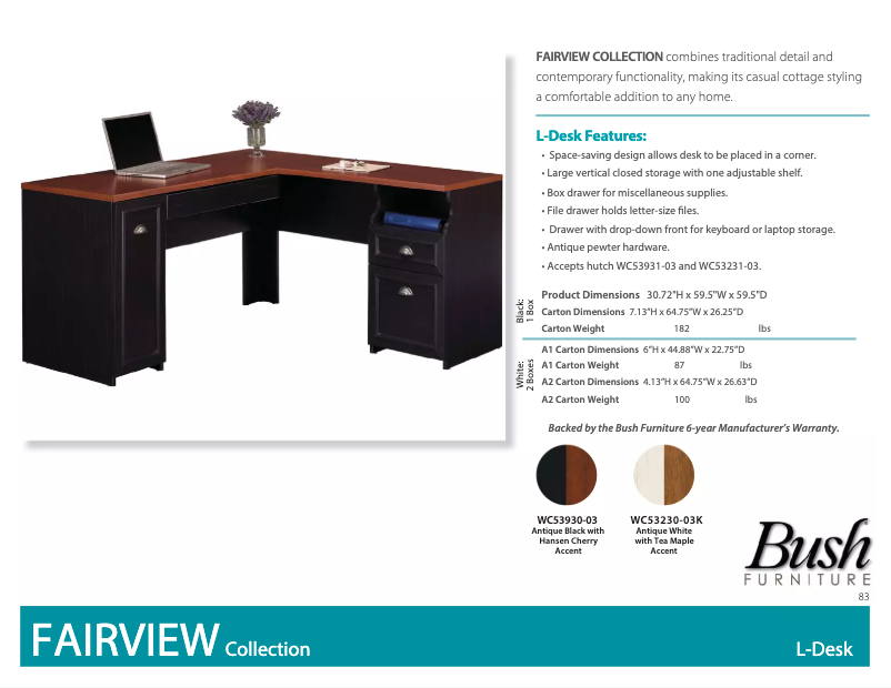 Imagen de la primera página del manual del dispositivo Fairview WC53981-03