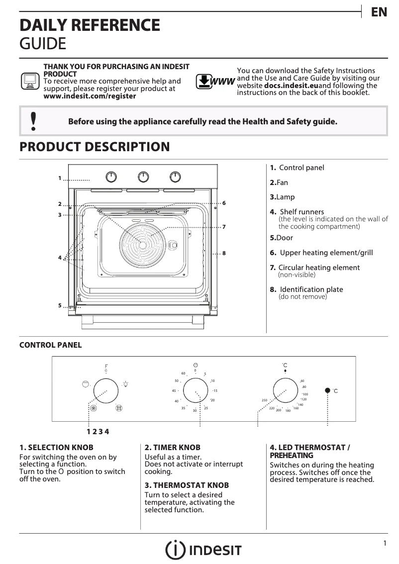 Imagen de la primera página del manual del dispositivo IFW 6330 WH UK