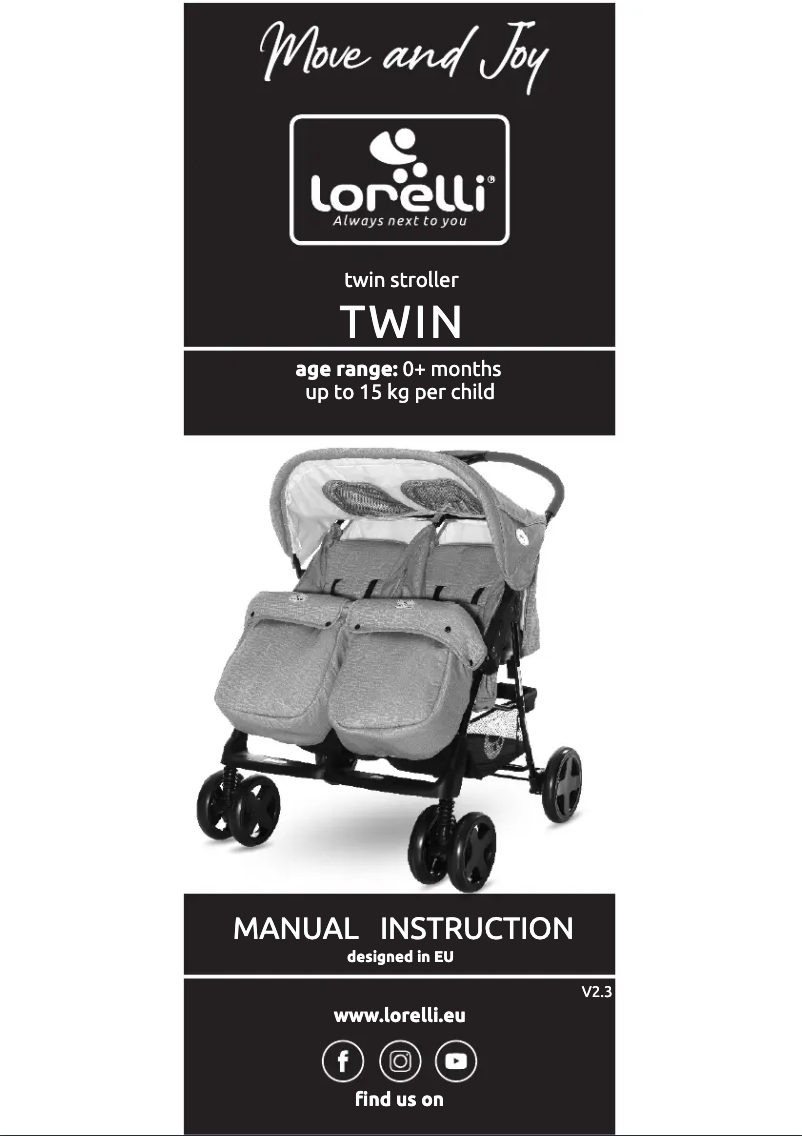 Página 1 del manual Manual de usuario Lorelli Twin