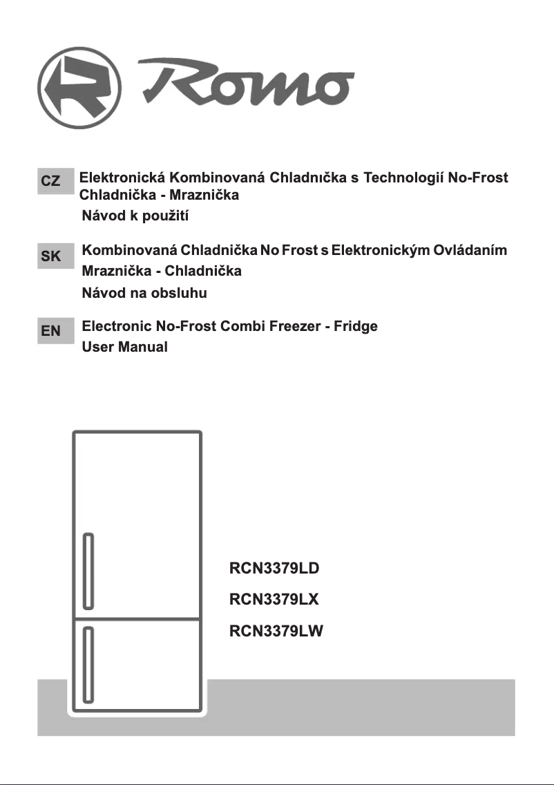 Página 1 del manual Guía de instalación Romo RCN3379LD