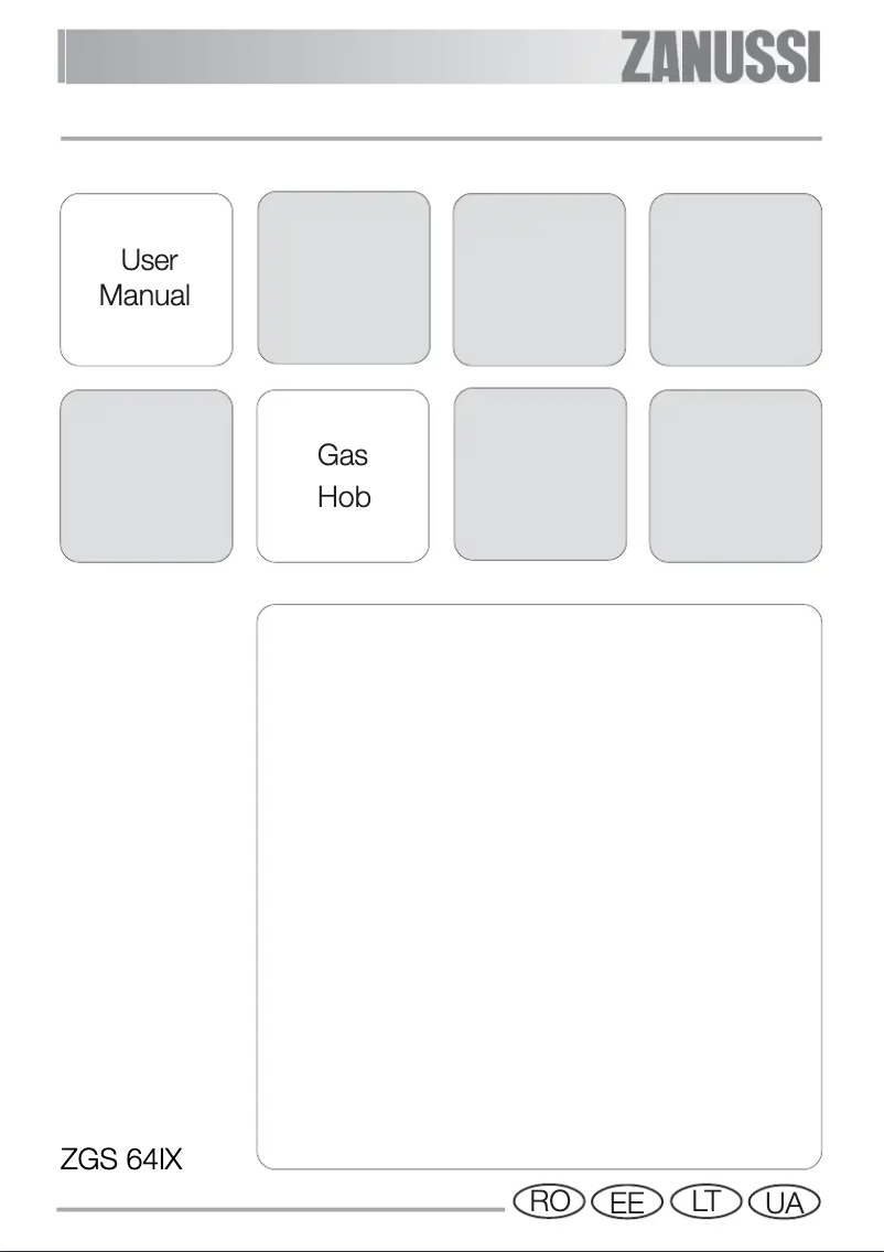 Página 1 del manual Manual de usuario Zanussi ZGS64IX
