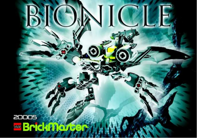Imagen de la primera página del manual del dispositivo Brickmaster - Bionicle