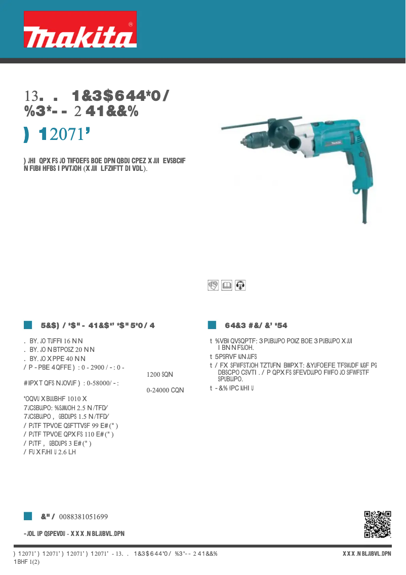 Imagen de la primera página del manual del dispositivo HP2071F