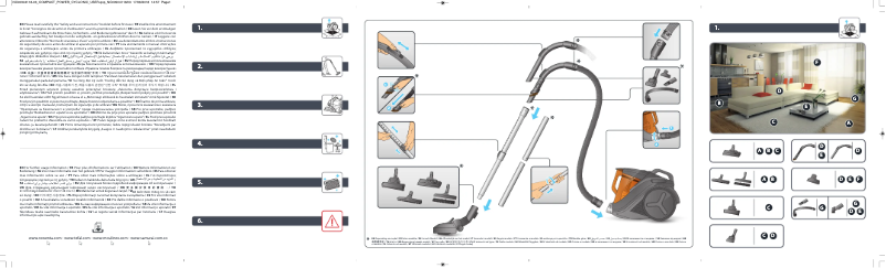 Imagen de la primera página del manual del dispositivo Compact Power Cyclonic RO3761