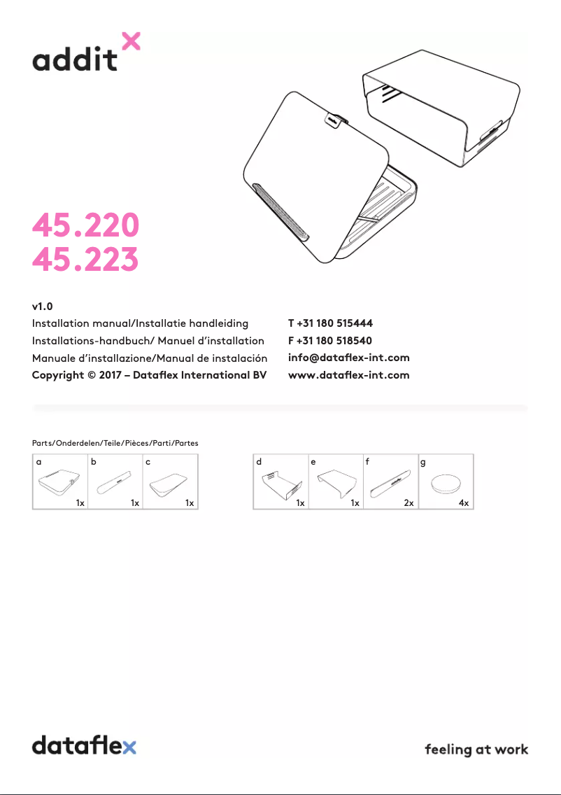 Página nº 1 - Manual de usuario Dataflex 45.223