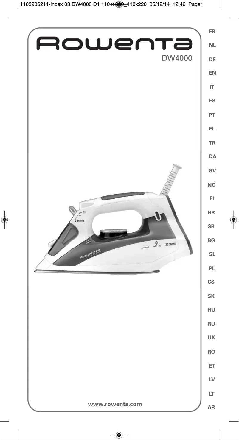 Imagen de la primera página del manual del dispositivo Effective DW4010