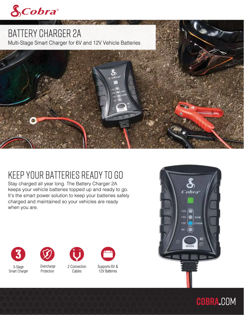 Imagen de la primera página del manual del dispositivo Battery Charger 2A