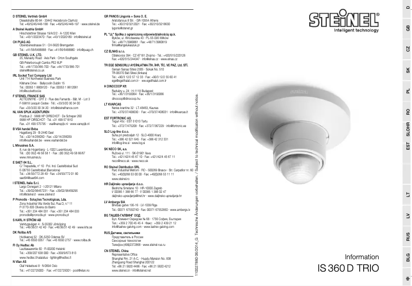 Página 1 del manual Manual de usuario Steinel ST 602611