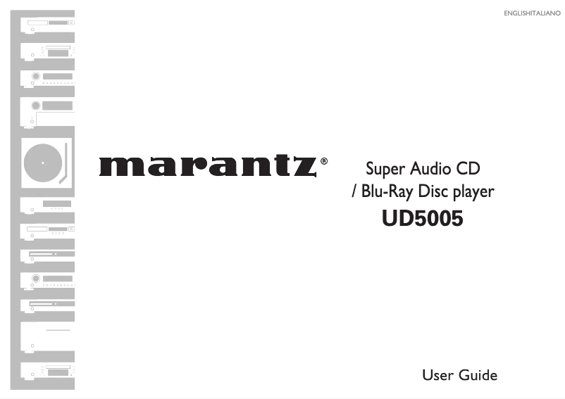 Página 1 del manual Manual de usuario Marantz UD5005/ZWA