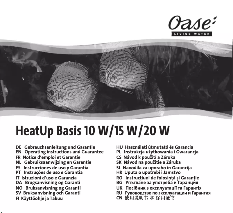 Página 1 del manual Manual de usuario Oase HeatUp Basis 10 W