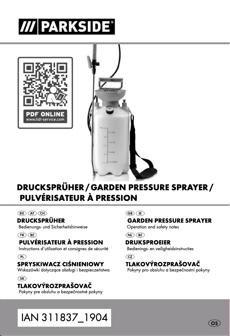 Página 1 del manual Manual de usuario Parkside PLS 10 A4