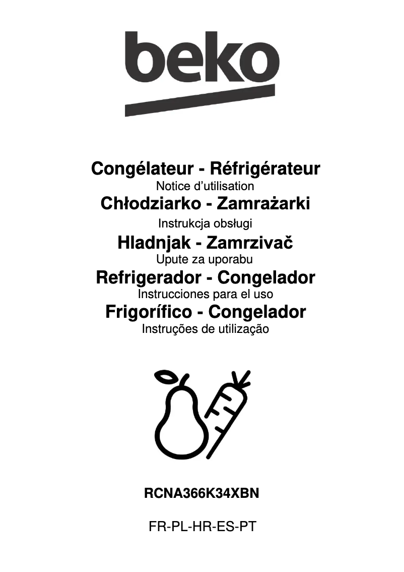 Imagen de la primera página del manual del dispositivo RCNA366K34XBN