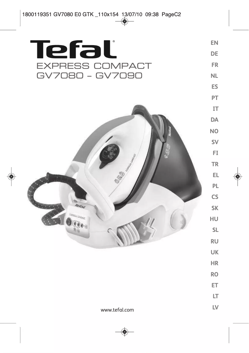 Página nº 1 - Manual de usuario Tefal Express Compact GV7080Z0