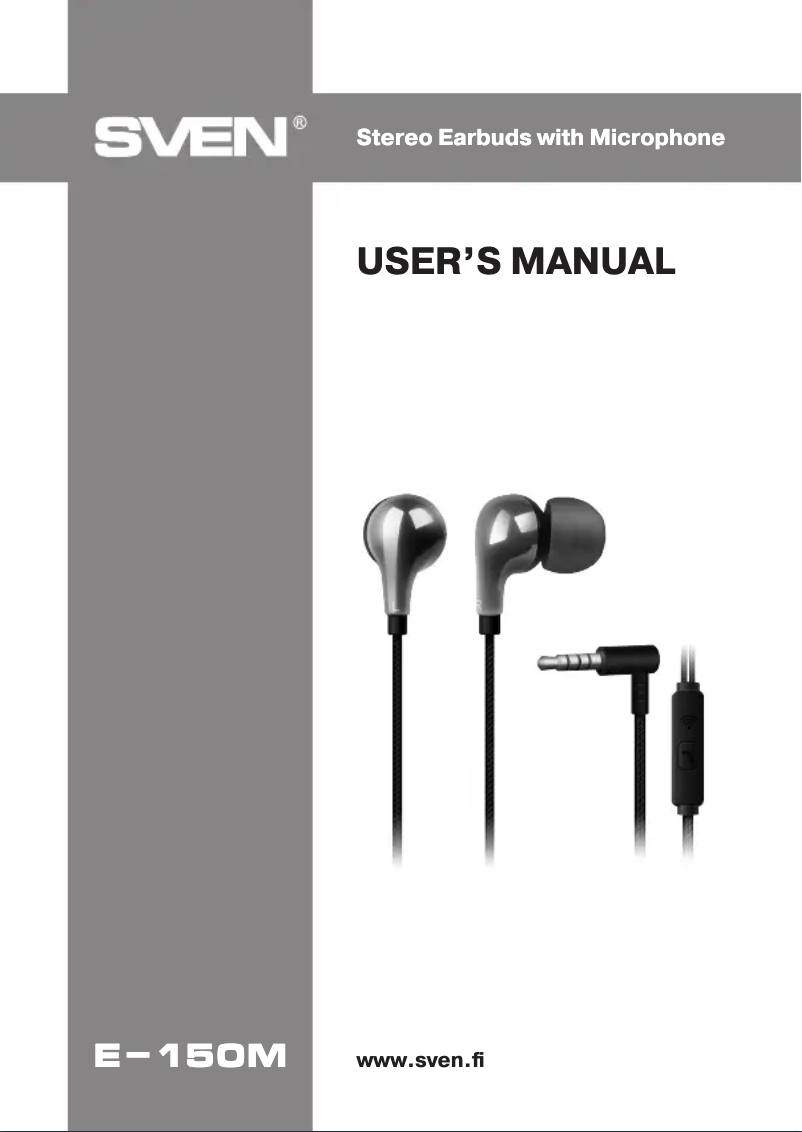 Imagen de la primera página del manual del dispositivo E-150M