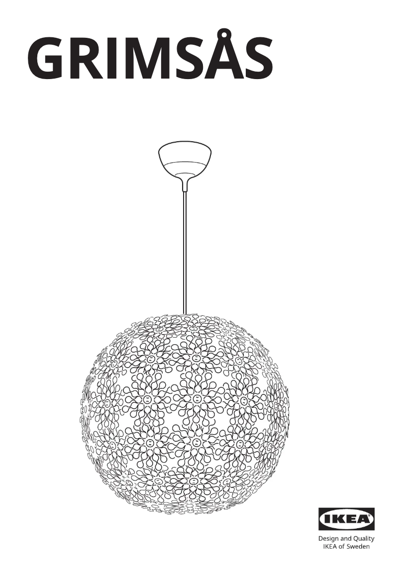 Página 1 del manual Manual de usuario Ikea GRIMSÅS 804.128.32