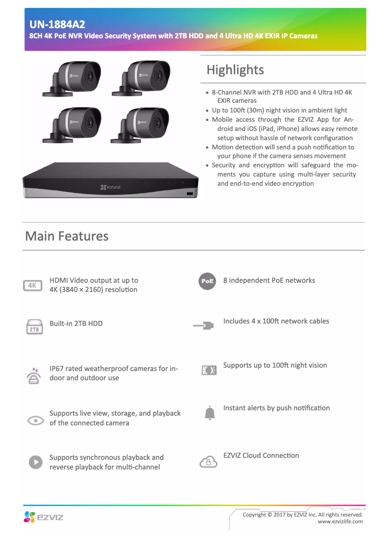 Página nº 1 - Manual de usuario EZVIZ UN-1884A2