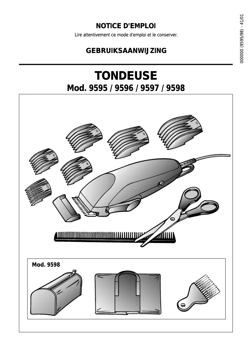 Imagen de la primera página del manual del dispositivo 9596