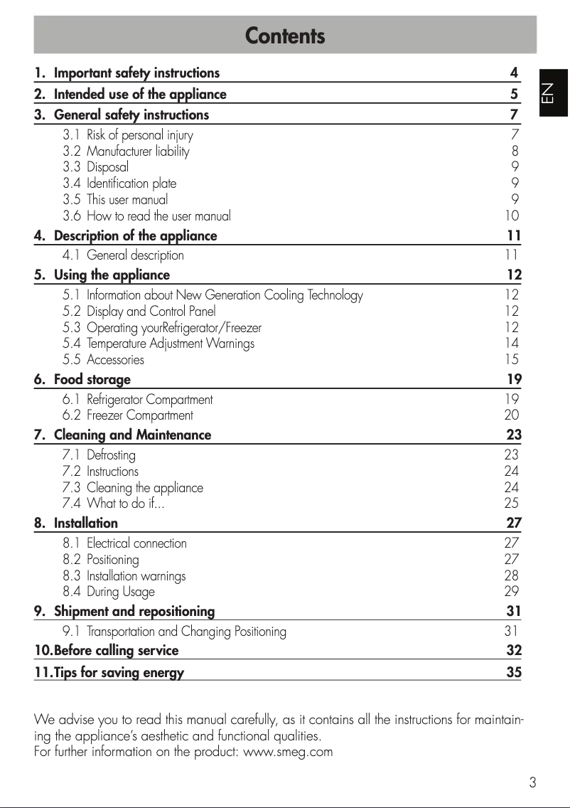 Imagen de la primera página del manual del dispositivo FAB38URPB